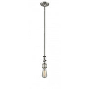 Bare Bulb - 1 Light - 3 inch - Brushed Satin Nickel - Stem Hung - Adjustable Mini Pendant