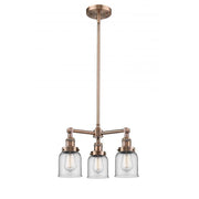 Bell - 3 Light - 19 inch - Antique Copper - Stem Hung - Chandelier