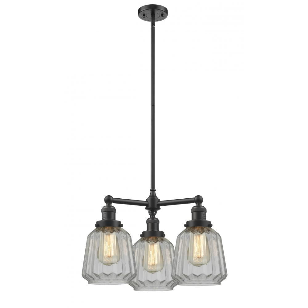 Chatham - 3 Light - 24 inch - Oil Rubbed Bronze - Stem Hung - Chandelier