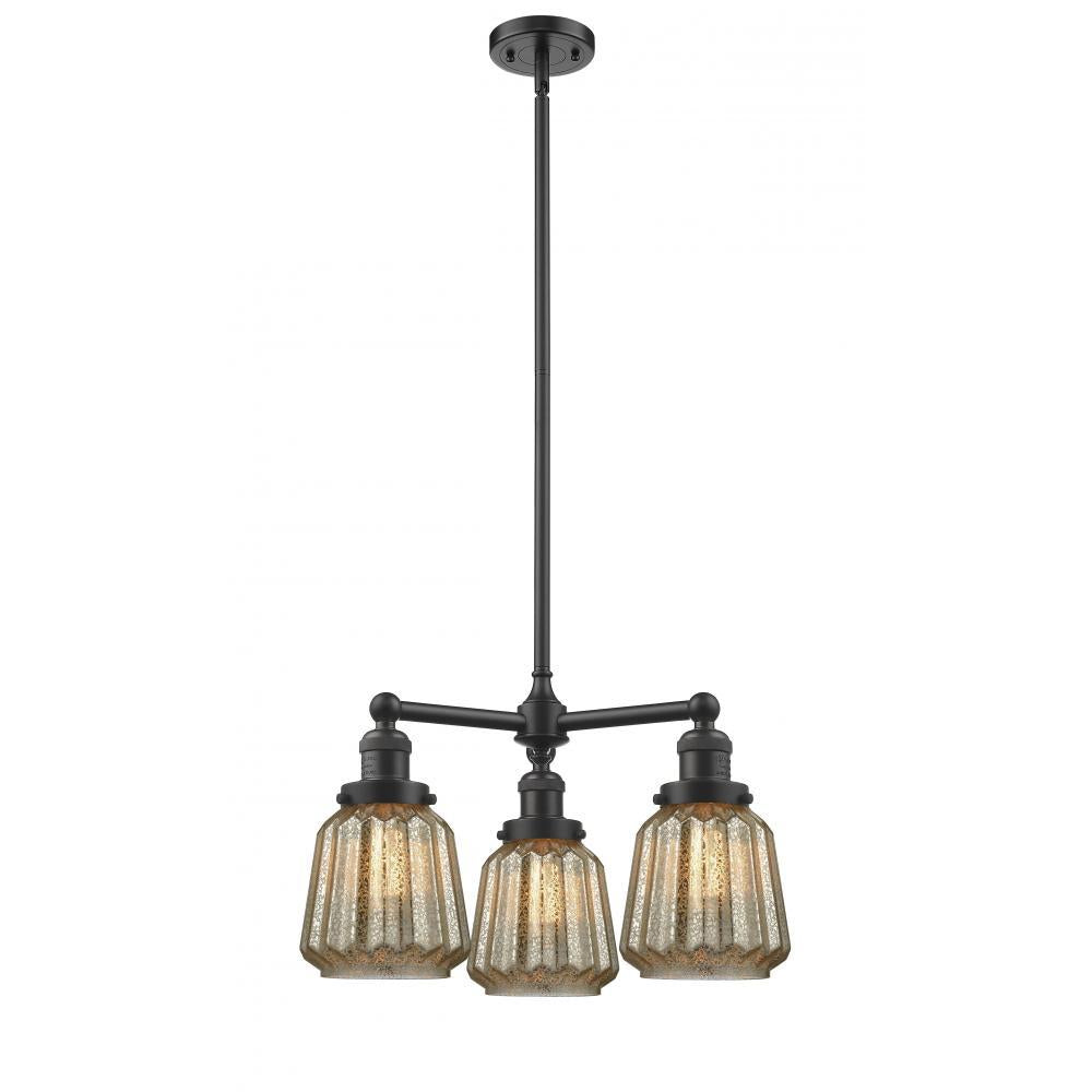 Chatham - 3 Light - 24 inch - Oil Rubbed Bronze - Stem Hung - Chandelier