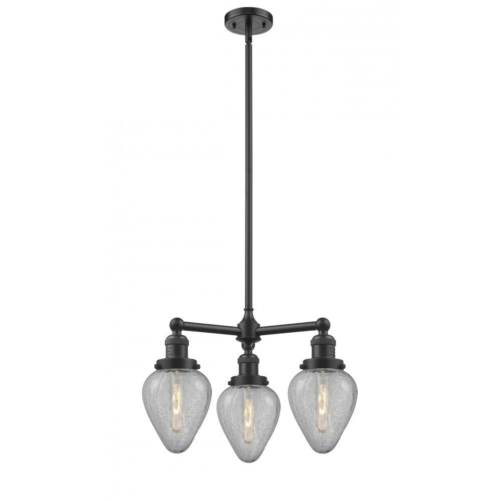 Geneseo - 3 Light - 26 inch - Oil Rubbed Bronze - Stem Hung - Chandelier