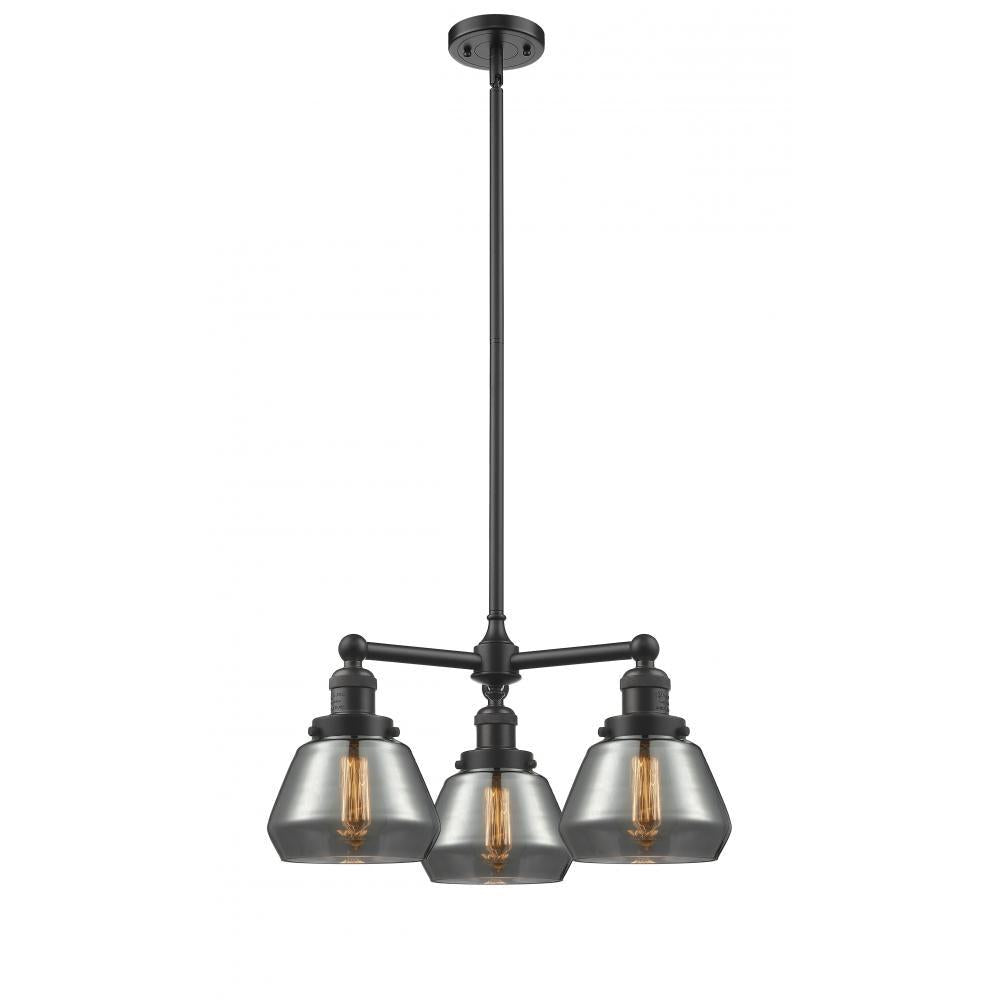 Fulton - 3 Light - 22 inch - Oil Rubbed Bronze - Stem Hung - Chandelier