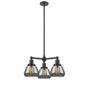 Fulton - 3 Light - 22 inch - Oil Rubbed Bronze - Stem Hung - Chandelier