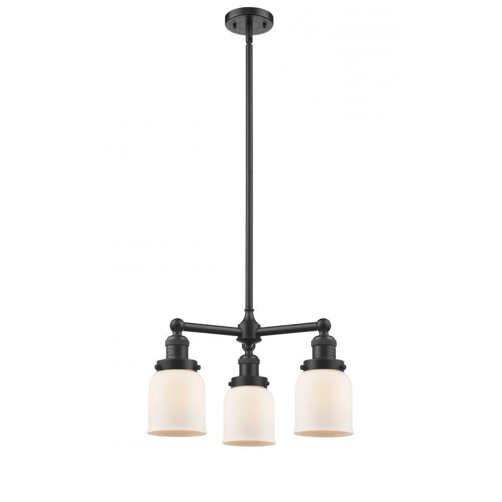 Bell - 3 Light - 19 inch - Oil Rubbed Bronze - Stem Hung - Chandelier