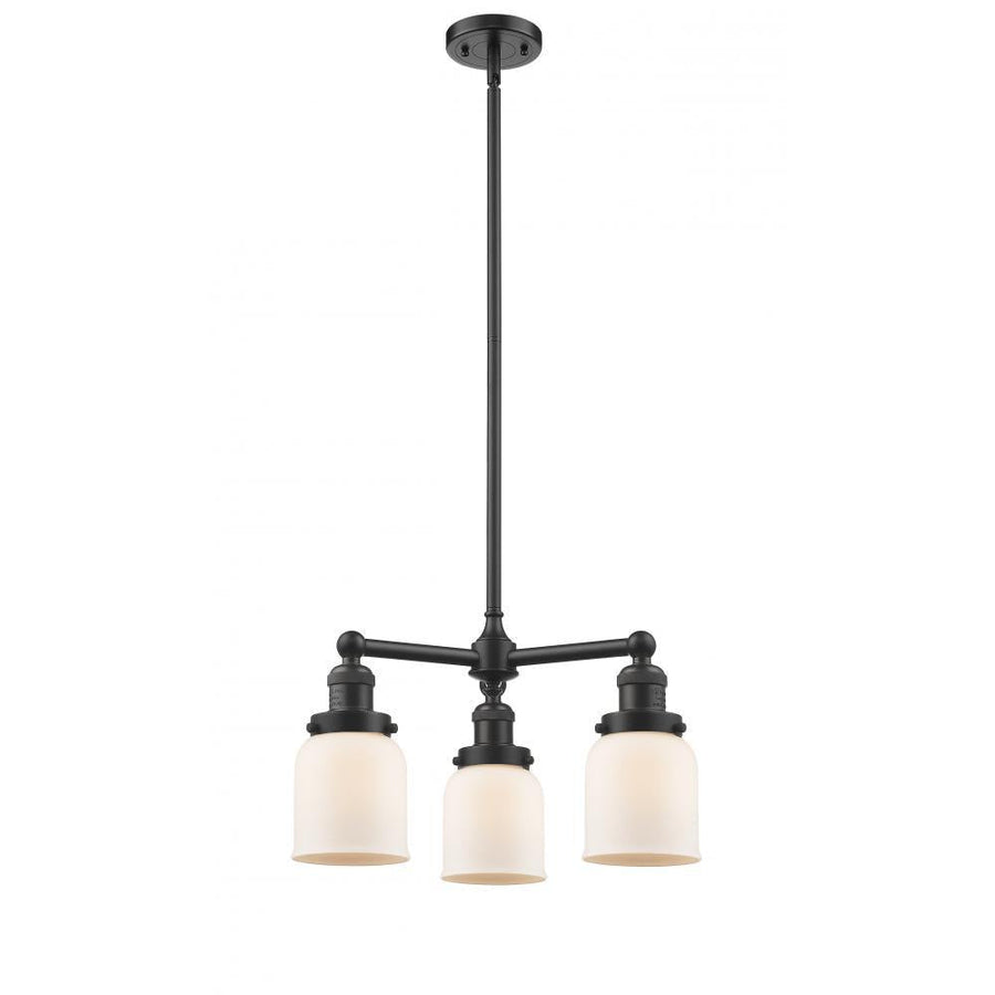 Bell - 3 Light - 19 inch - Oil Rubbed Bronze - Stem Hung - Chandelier