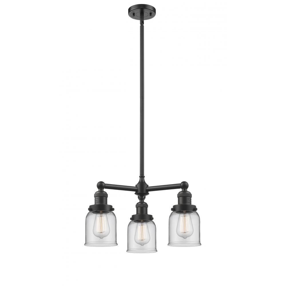 Bell - 3 Light - 19 inch - Oil Rubbed Bronze - Stem Hung - Chandelier