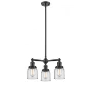 Bell - 3 Light - 19 inch - Oil Rubbed Bronze - Stem Hung - Chandelier