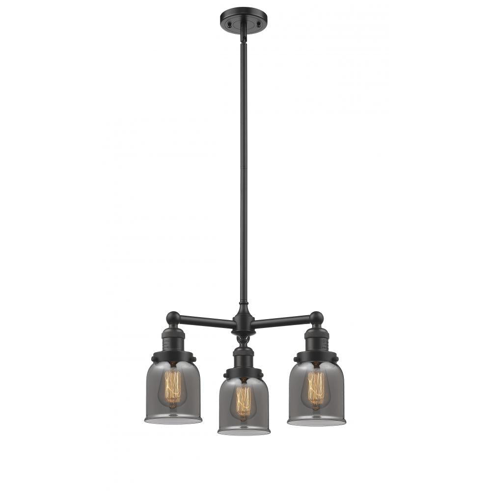Bell - 3 Light - 19 inch - Oil Rubbed Bronze - Stem Hung - Chandelier