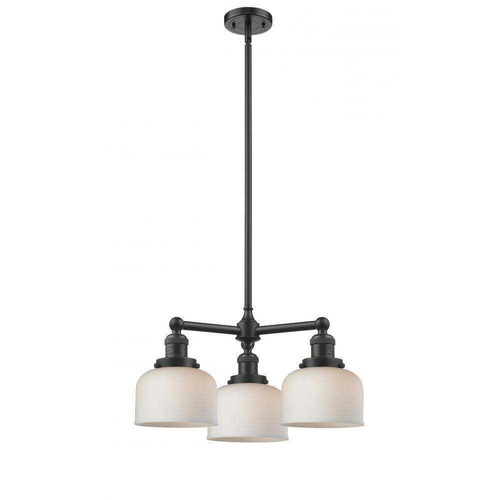 Bell - 3 Light - 22 inch - Oil Rubbed Bronze - Stem Hung - Chandelier