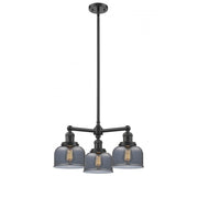 Bell - 3 Light - 22 inch - Oil Rubbed Bronze - Stem Hung - Chandelier