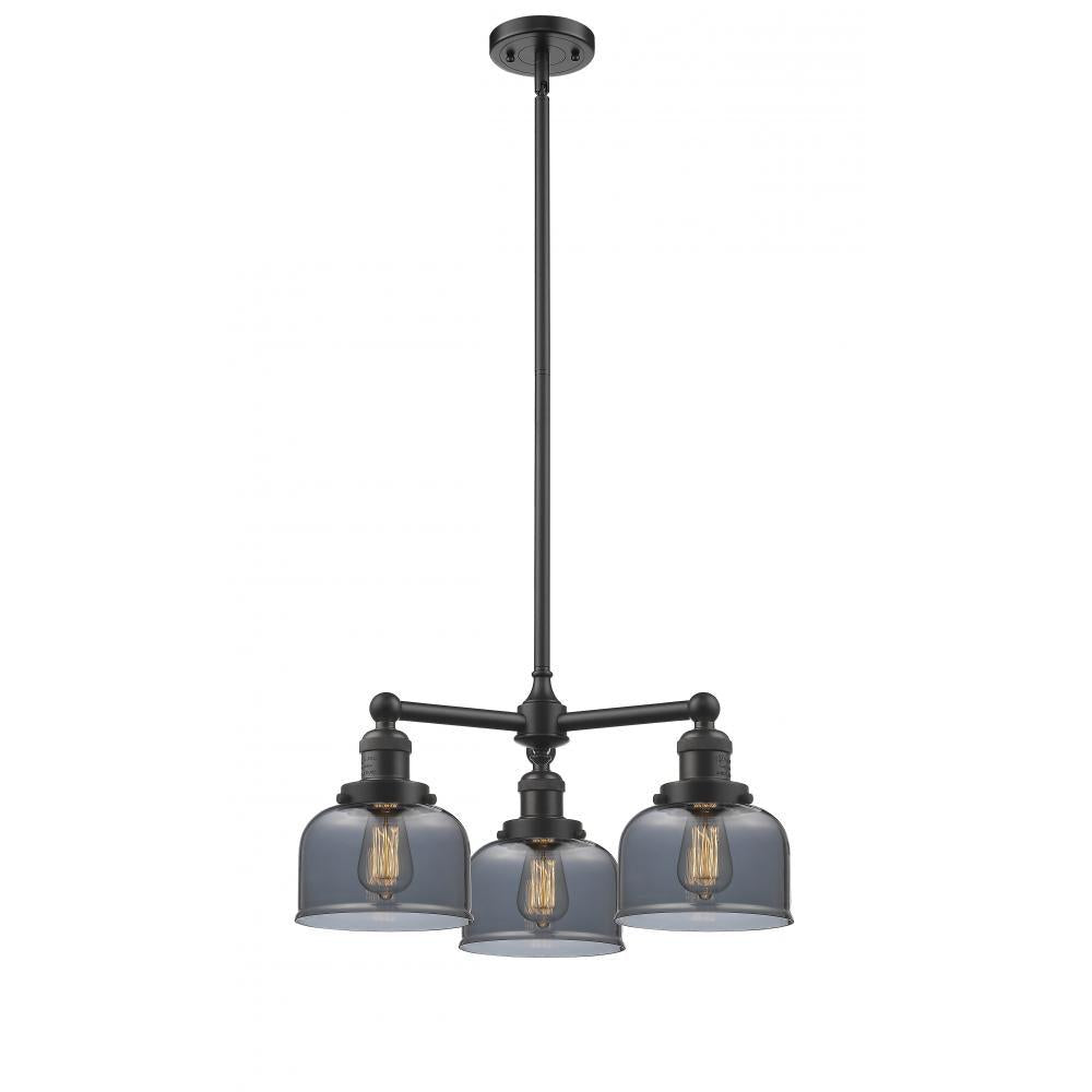 Bell - 3 Light - 22 inch - Oil Rubbed Bronze - Stem Hung - Chandelier