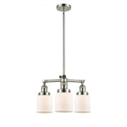 Bell - 3 Light - 19 inch - Polished Nickel - Stem Hung - Chandelier