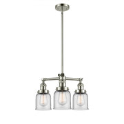 Bell - 3 Light - 19 inch - Polished Nickel - Stem Hung - Chandelier