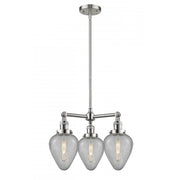 Geneseo - 3 Light - 26 inch - Brushed Satin Nickel - Stem Hung - Chandelier