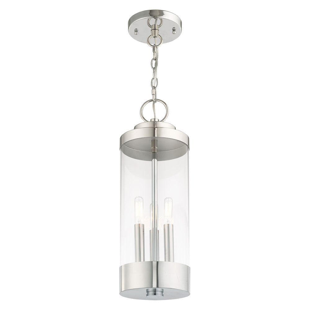 Livex Lighting HILLCREST 20727-05 Pendant Industrial - Polished Chrome