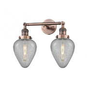 Geneseo - 2 Light - 17 inch - Antique Copper - Adjustable Bath Vanity Light