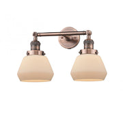 Fulton - 2 Light - 17 inch - Antique Copper - Adjustable Bath Vanity Light