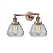 Fulton - 2 Light - 17 inch - Antique Copper - Adjustable Bath Vanity Light
