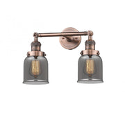 Bell - 2 Light - 16 inch - Antique Copper - Adjustable Bath Vanity Light