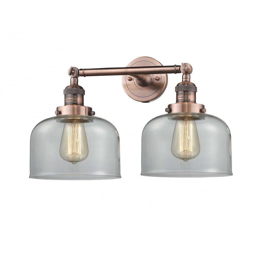 Bell - 2 Light - 19 inch - Antique Copper - Adjustable Bath Vanity Light