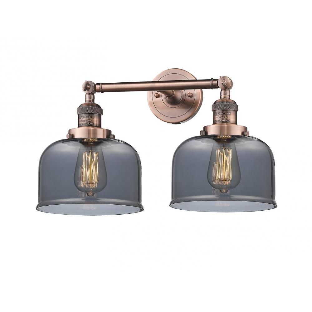Bell - 2 Light - 19 inch - Antique Copper - Adjustable Bath Vanity Light