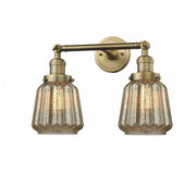 Chatham - 2 Light - 16 inch - Brushed Brass - Adjustable Bath Vanity Light