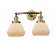 Fulton - 2 Light - 17 inch - Brushed Brass - Adjustable Bath Vanity Light