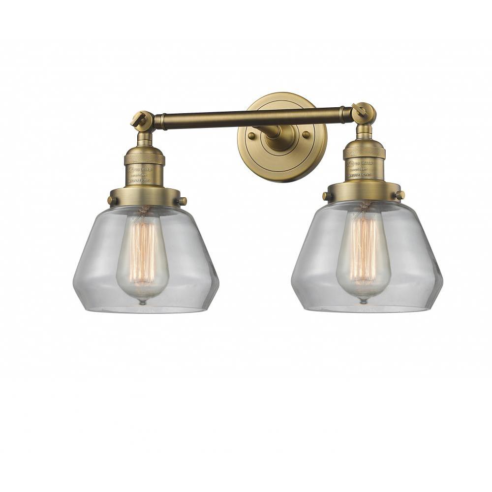 Fulton - 2 Light - 17 inch - Brushed Brass - Adjustable Bath Vanity Light