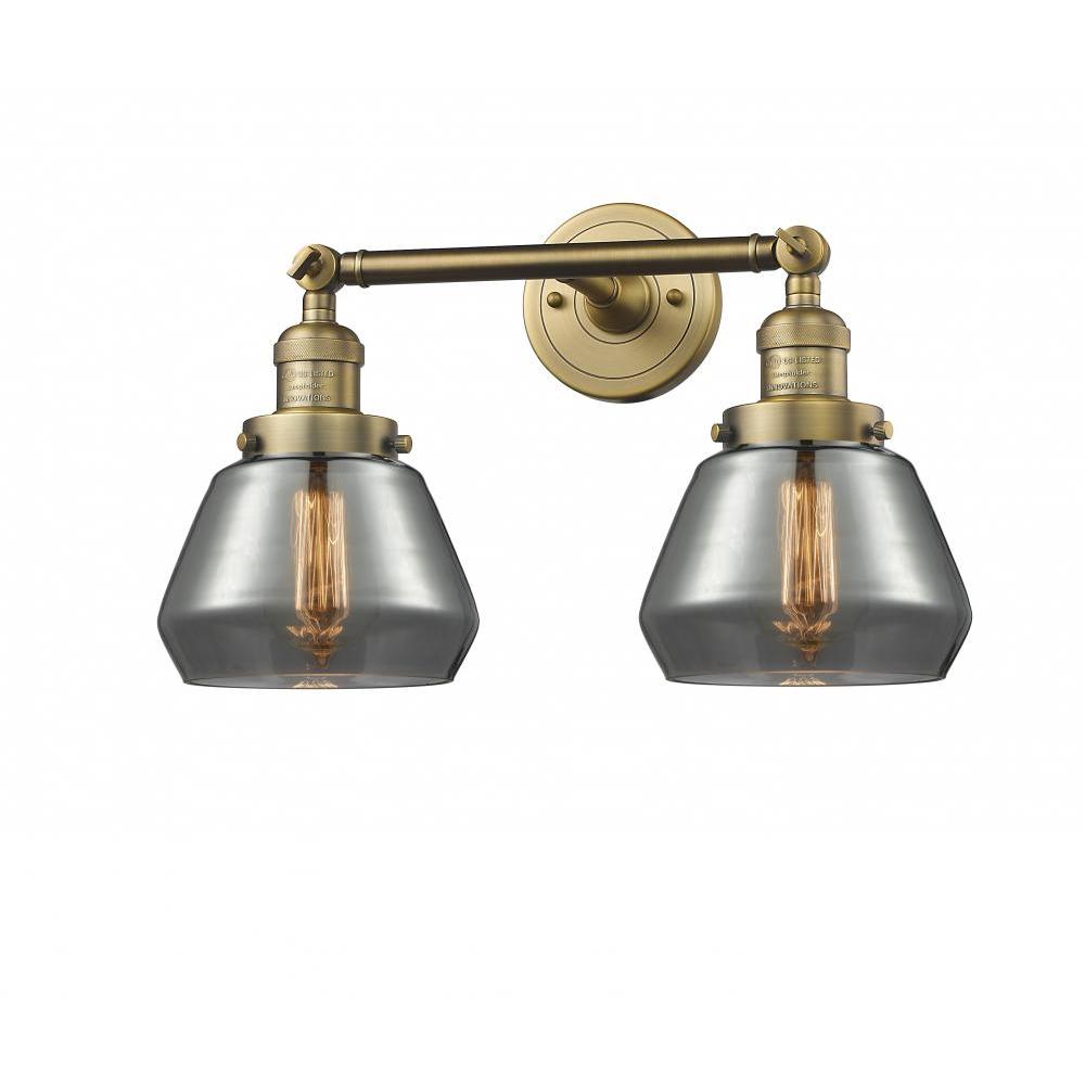 Fulton - 2 Light - 17 inch - Brushed Brass - Adjustable Bath Vanity Light