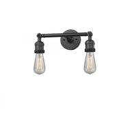Bare Bulb - 2 Light - 11 inch - Oil Rubbed Bronze - Adjustable Bath Vanity Light