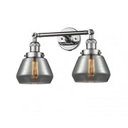 Fulton - 2 Light - 17 inch - Polished Chrome - Adjustable Bath Vanity Light