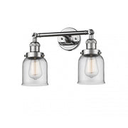 Bell - 2 Light - 16 inch - Polished Chrome - Adjustable Bath Vanity Light