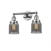 Bell - 2 Light - 16 inch - Polished Chrome - Adjustable Bath Vanity Light