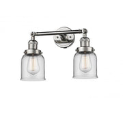 Bell - 2 Light - 16 inch - Polished Nickel - Adjustable Bath Vanity Light