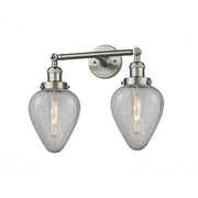 Geneseo - 2 Light - 17 inch - Brushed Satin Nickel - Adjustable Bath Vanity Light