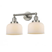 Bell - 2 Light - 19 inch - Brushed Satin Nickel - Adjustable Bath Vanity Light