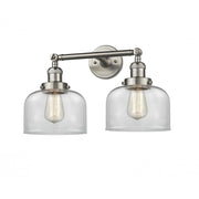 Bell - 2 Light - 19 inch - Brushed Satin Nickel - Adjustable Bath Vanity Light