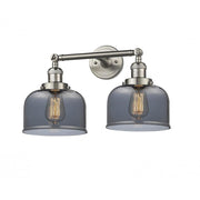 Bell - 2 Light - 19 inch - Brushed Satin Nickel - Adjustable Bath Vanity Light