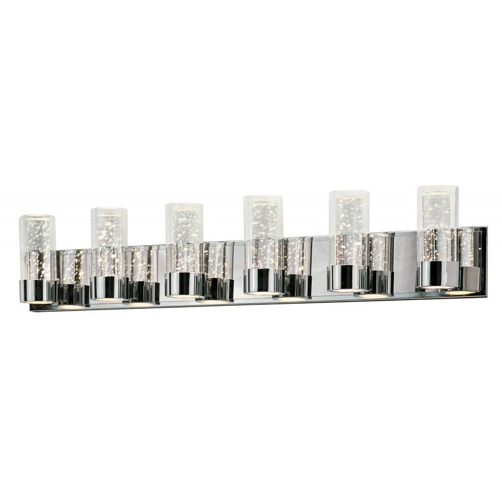 Sync 40.5 Inch 6 Light Bathroom Vanity - Polished Chrome