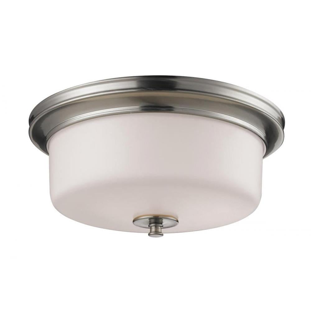 3 Light Flush Mount Light-Matte Opal