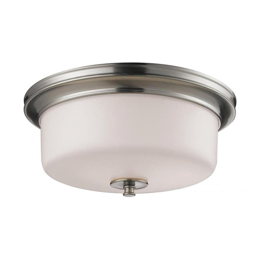 3 Light Flush Mount Light-Matte Opal