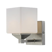 1 Light Wall Sconce-Matte Opal