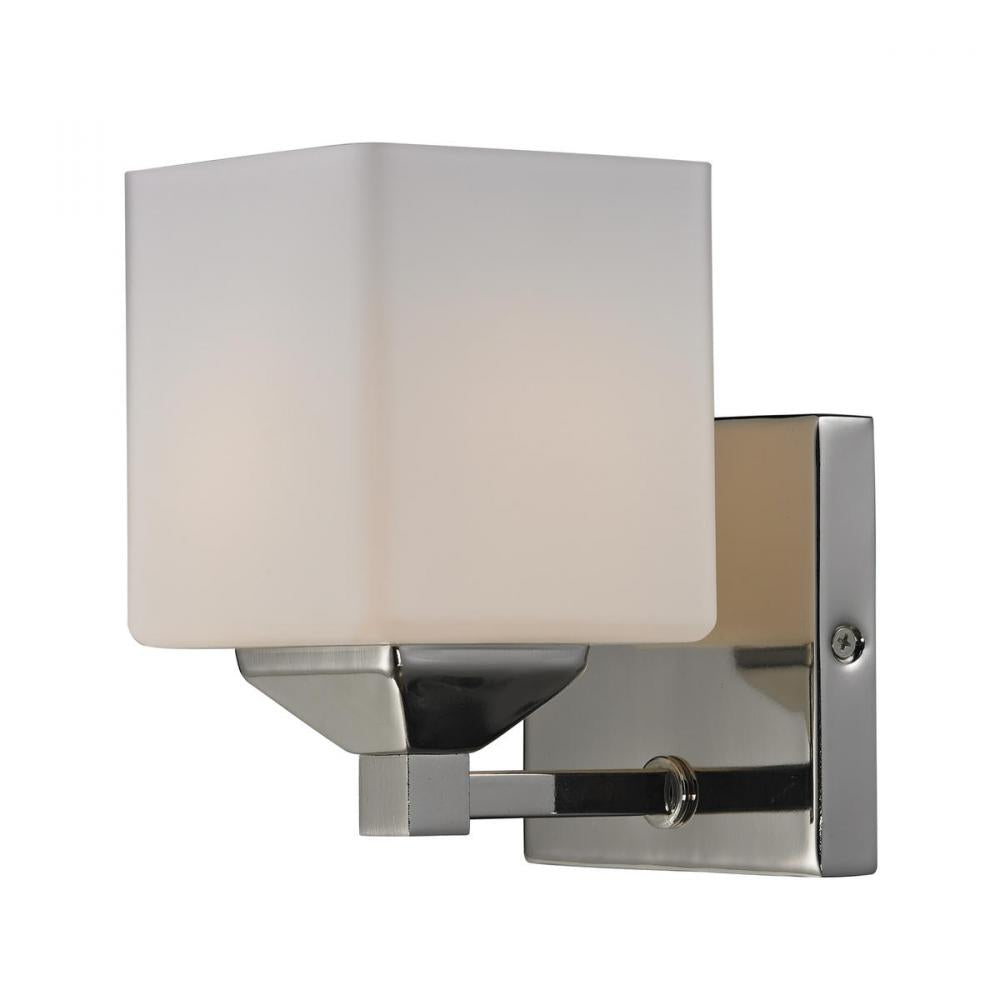 1 Light Wall Sconce-Matte Opal