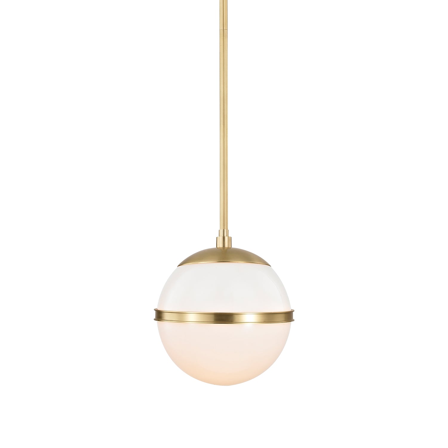 Crystorama Truax 2107-AG – 8 Inch – 1 Light – Pendant Light – Aged Brass – Dry Rated