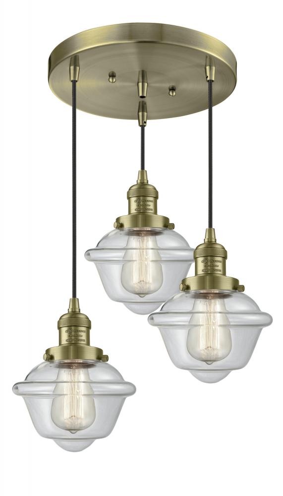 Innovations Lighting OXFORD 211/3-AB-G532 Pendant Traditional - Brass