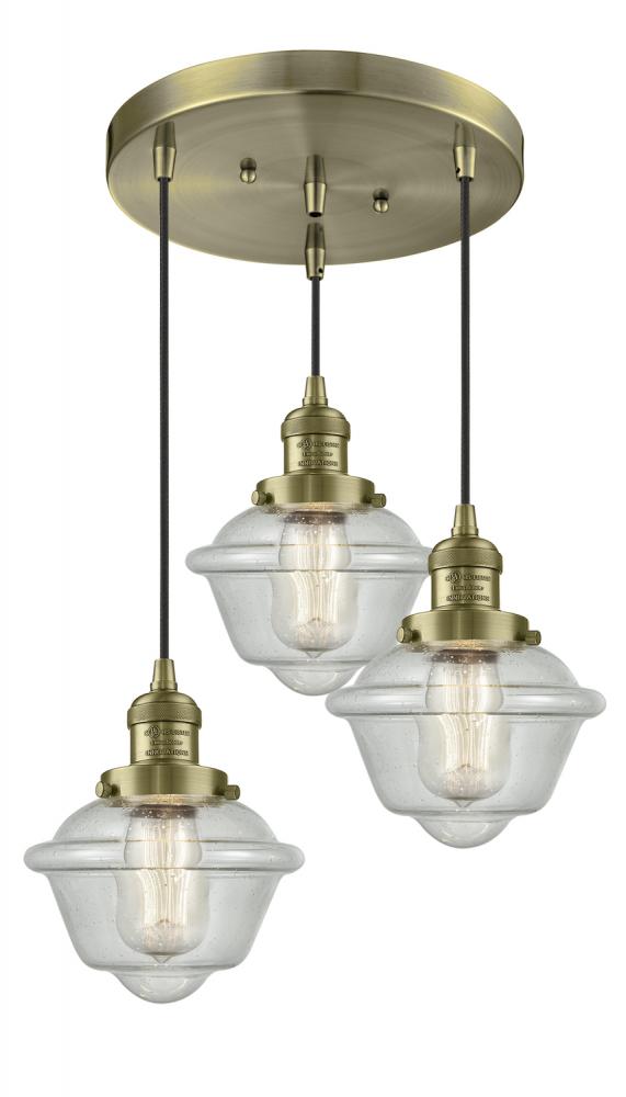 Innovations Lighting OXFORD 211/3-AB-G534 Pendant Traditional - Brass