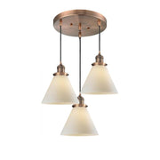 Large Cone 3 Light Multi-Pendant