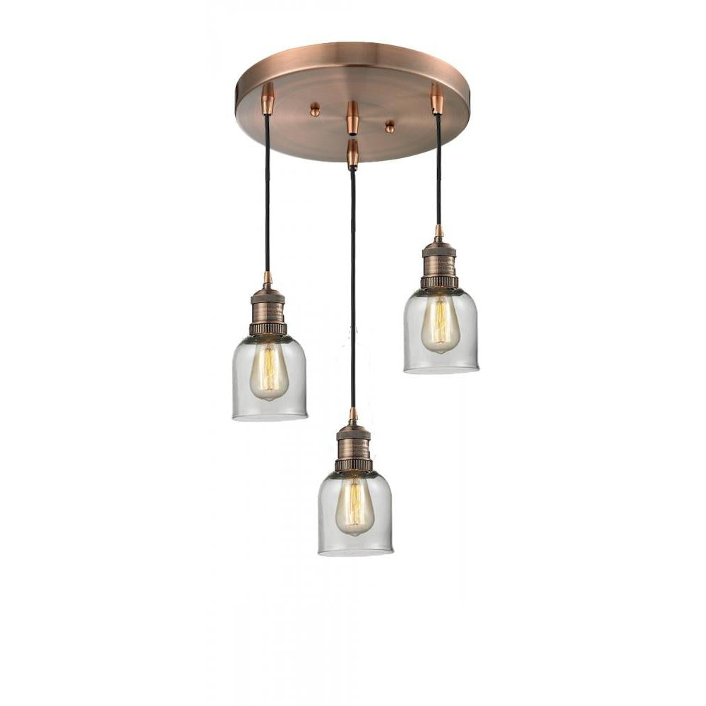 Small Bell 3 Light Multi-Pendant
