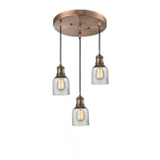 Small Bell 3 Light Multi-Pendant