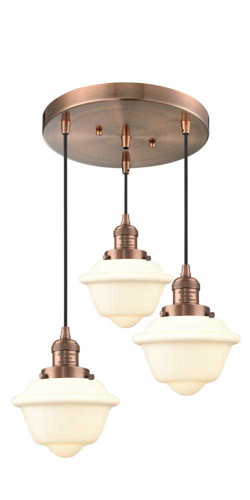 Innovations Lighting OXFORD 211/3-AC-G531 Pendant Traditional - Copper